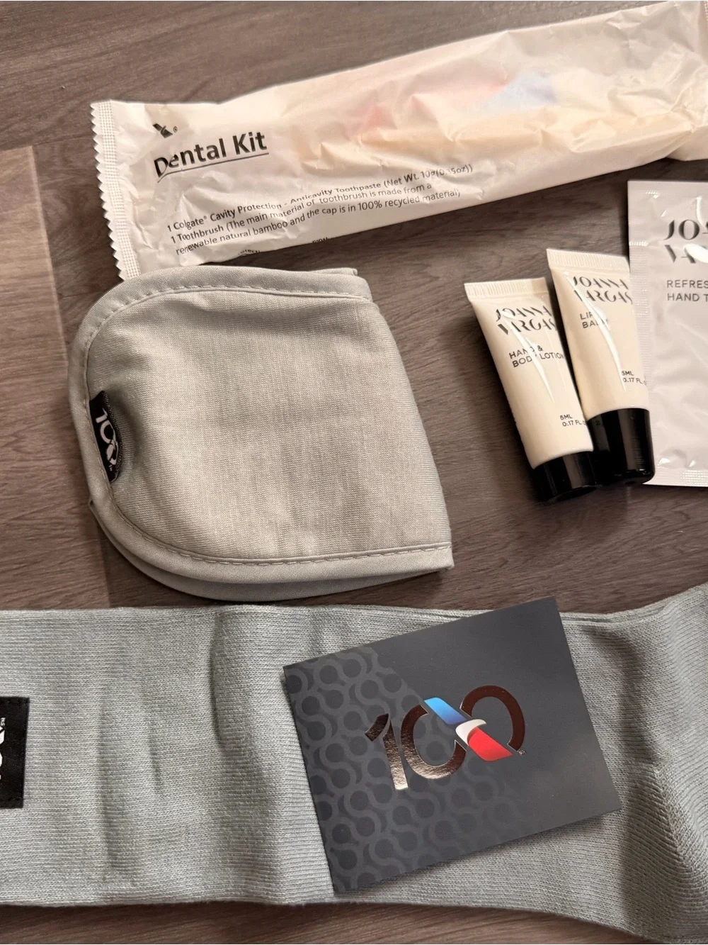 American Airlines Amenity Kit 100 Years Limited Edition Gray